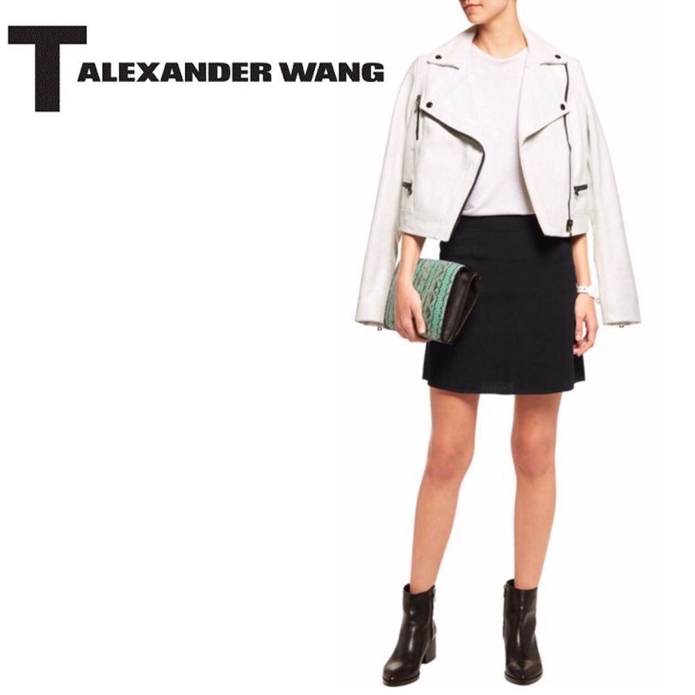 T BY ALEXANDER WANG - Stretch-Knit Pencil Skirt - Picture 1 of 8